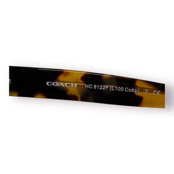 Coach HC8122‎ Oversized Tortoise Sunglasses Brown Gradient Lenses w/ Case 135mm